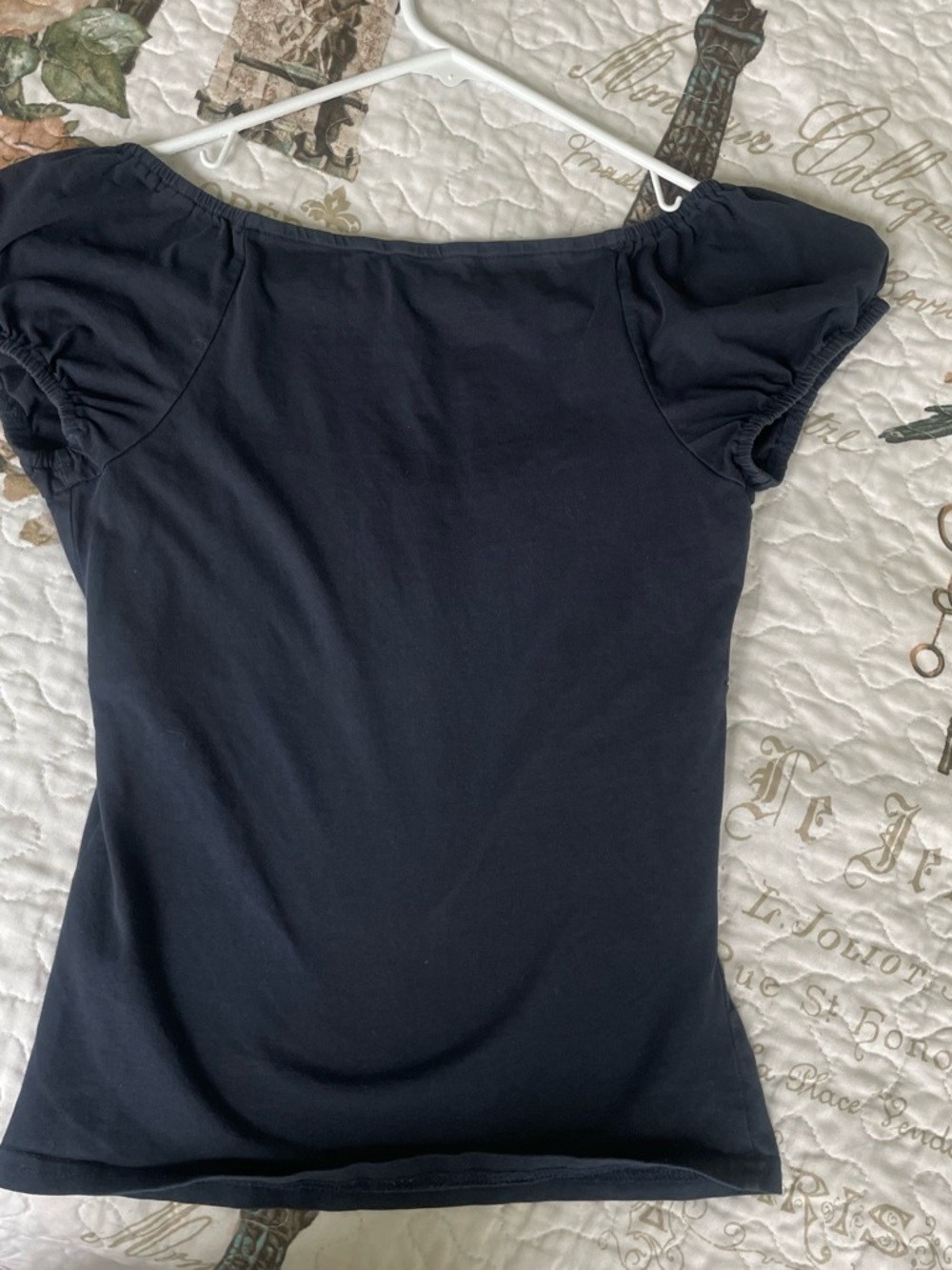 Edikted dark blue babydoll top - Picture 2 of 2